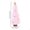 Christmas Tree Statue Wood Sculpture Collectible Crafts Decorative Xmas Figurine Ornament for