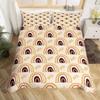 Cartoon Rainbow Sun Bedding Set For Girls Kids Bedroom Decor Comforter Cover Kawaii Art Duvet Cover Polyester Comforter Cover