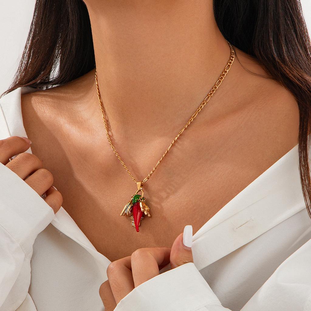 Ocean Wind Wind Conch Small Fish Rice Bead Necklace, Creative Bergamot Eye Pendant Collarbone Chain Female