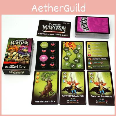 Dungeon Mayhem Gioco di Carte Strategico Con Materiali Cartacei Per Bambini E Adulti