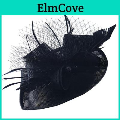 Romantic Wedding Headpiece With Feather Details For Formal Events