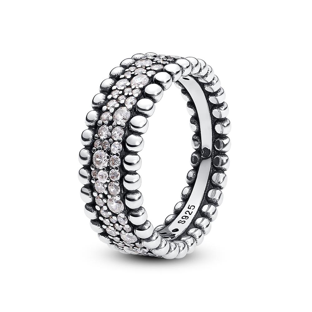 925 Silver Rings For Women Love Heart Crown Wishbone Engagement Wedding Ring Jewelry Gift