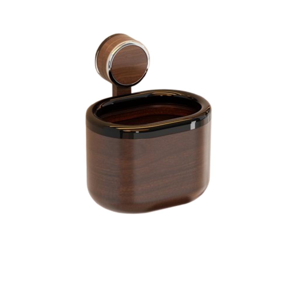 

Wall Mounted Toilet Hanging Organizer Space Saving Suction Cup Storage Box Bathroom коричневый