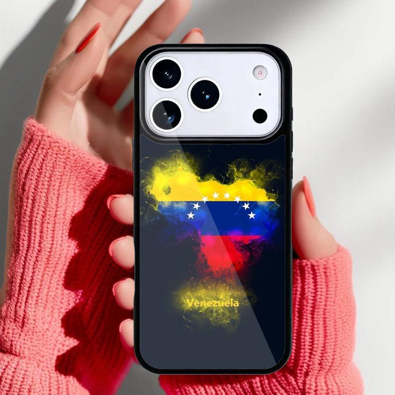 Venezuela Flag Coat Of Arms Phone Case for iPhone 17 Air 16e 15 14 13 Pro Max Back Cover for 12 11 Pro Coque