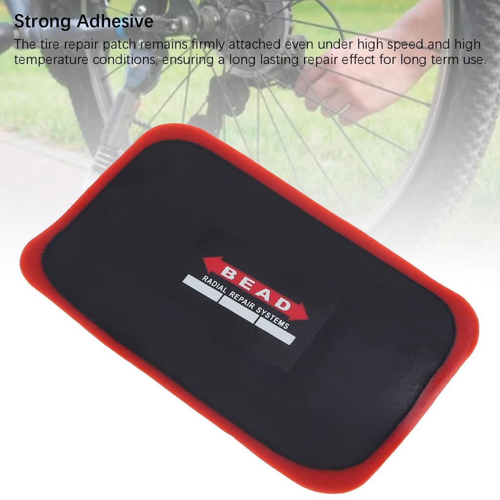10 st Däcklapp Gummi Starkt Klister Reparation Rektangel Slang för Bil Motorcykel Cykel