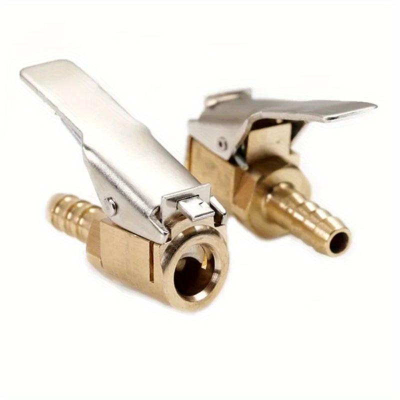 Copper Inflatable Tyre Inflator Valve, Car Quick Clip Tire Chuck Tail Plug, Durable Tire Accessory for Vehicle Maintenance