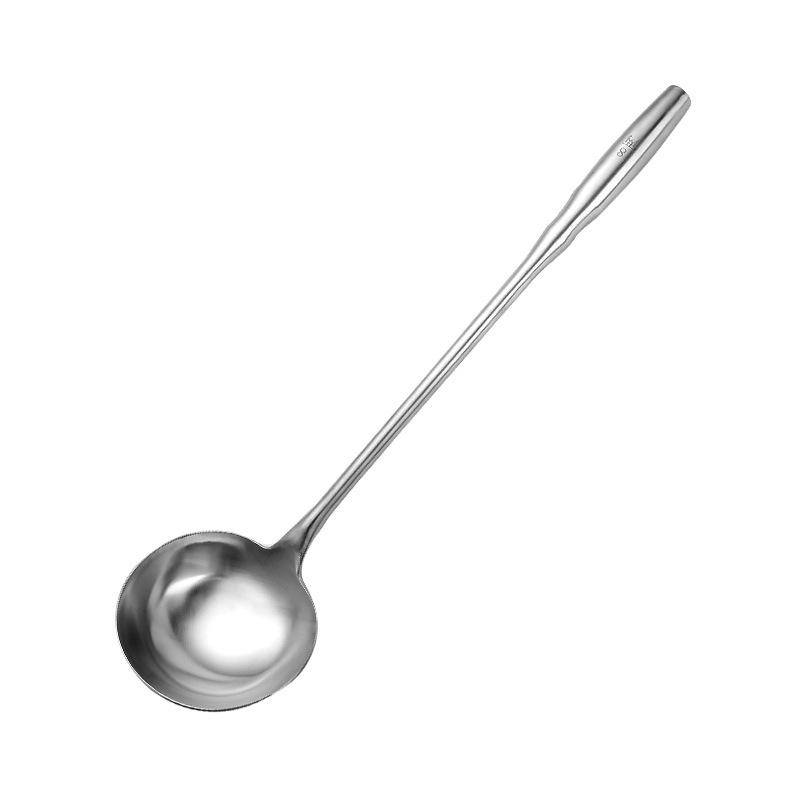 Stainless Steel Extended and Thickened Stir-frying Spoons, Large Spatulas, Rice Spoons, Strainers, and Kitchen-specific Serving Spoons
