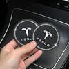 Autocollant de Voiture Tesla 2 Pièces Sous-verres de Voiture Emplacements pour Tasses d'Eau Tapis Antidérapant Étanche Tapis pour Tasse d'Eau Porte-boisson Pour Tesla Modèle Y Modèle S Mo