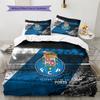 Futebol Clube do Porto Pattern Bedding Quilt Set  Home Decoration  Gift (1 * duvet cover + 2 * pillowcase  without core)
