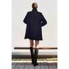 Women's Coats - Fall Winter Women's Mid-length Wool Coat Slim Fit Stand Collar Fashion Elegant Women Outerwear
