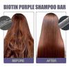Eelhoe Biotin Purple Shampoo Soap Scalp Cleaning Repair Hair Damaged