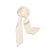 Women's Solid Silk Ribbon Scarf: Thin, Long, Narrow Neck Tie & Shirt Accessory