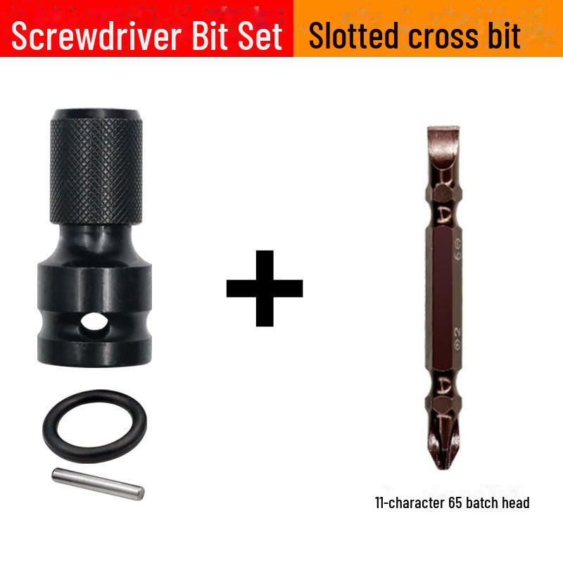 Electric Wrench Hex Adapter: 1/2 to 1/4 Conversion Sleeve