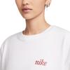 New Nike Drop Shoulder Sleeve T Shirt Women's White HF4752-100