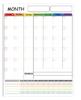 Magnetic Whiteboard Set: Erasable A3 Monthly & Weekly Planner Calendar Sticker