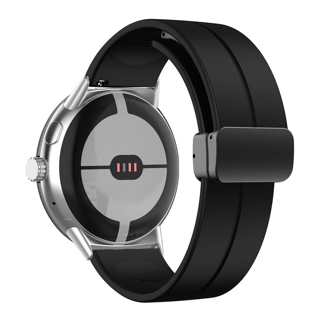 NEW Silicone Strap for Google Pixel Watch 3 45mm Band for Google Pixel Watch 1 2 3 41mm Magnetic Wristband Bracelet Accessories