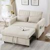 [Sofa Bed with Sleep Function] Two-Seater Folding Sofa, Simple and Modern, Three-Stage Adjustable Backrest, Breathable Cotton-Linen Fabric