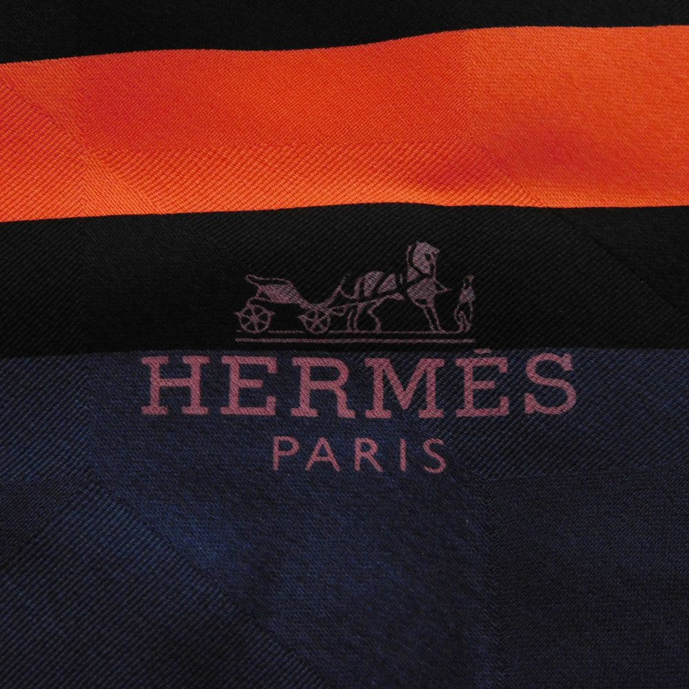 Used 9212 Rosange MM 7AS106 7955 Logo Stripe Orange Black Border Duke & Tiger 13815 Navy Women's from Japan AUTHENTIC