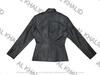 AL KHALID Stylish Button Women Black Classic Real Genuine Lambskin Leather Party Blazer