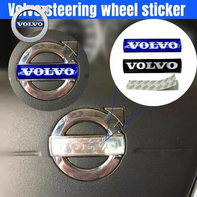 For 3D Metal Steering Wheel Sticker Grilles Stickers For Volvo XC40 XC90 V40 C30 S40 V90 V60 XC60 S80 S60 S90 V70 XC70 Acc