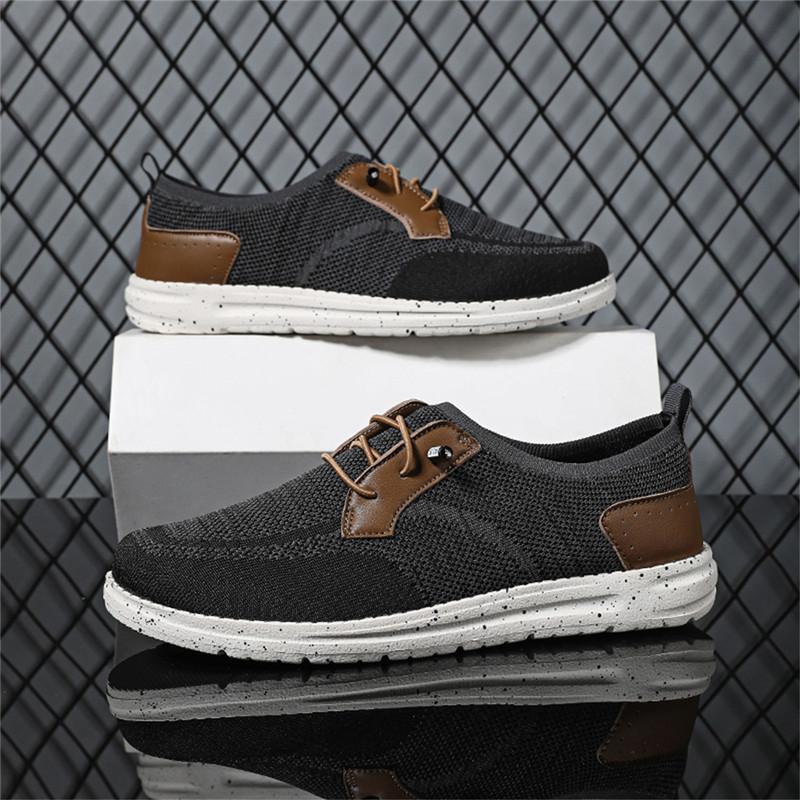 New Spring Men Flat Moccasins Handmade Soft Loafers Comfortable Men'S Driving Shoes Breathable Mesh Casual Shoes Men Sneakers