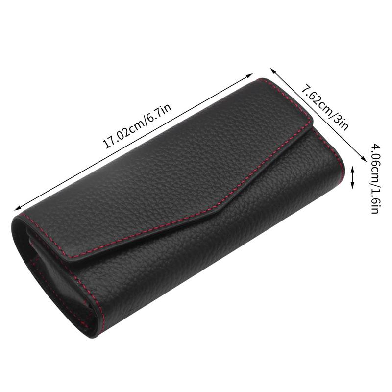 Sunglass Holders For Car Sun Visor Eyeglasses Hanger Auto Interior Accessories PU Leather Car Sunglasses & Glasses Holder Visor