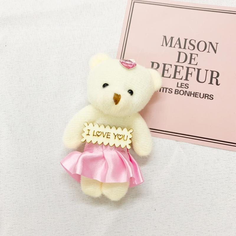 Plush Cartoon Bear Doll Plush Toy Doll Pendant For Christmas Valentine Birthday Gift