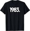 Unisexs 40th Birthday Tshirt Born in 1983 retro street style retro Four Seasons Streetwear vintage t shirt graphic t shirts