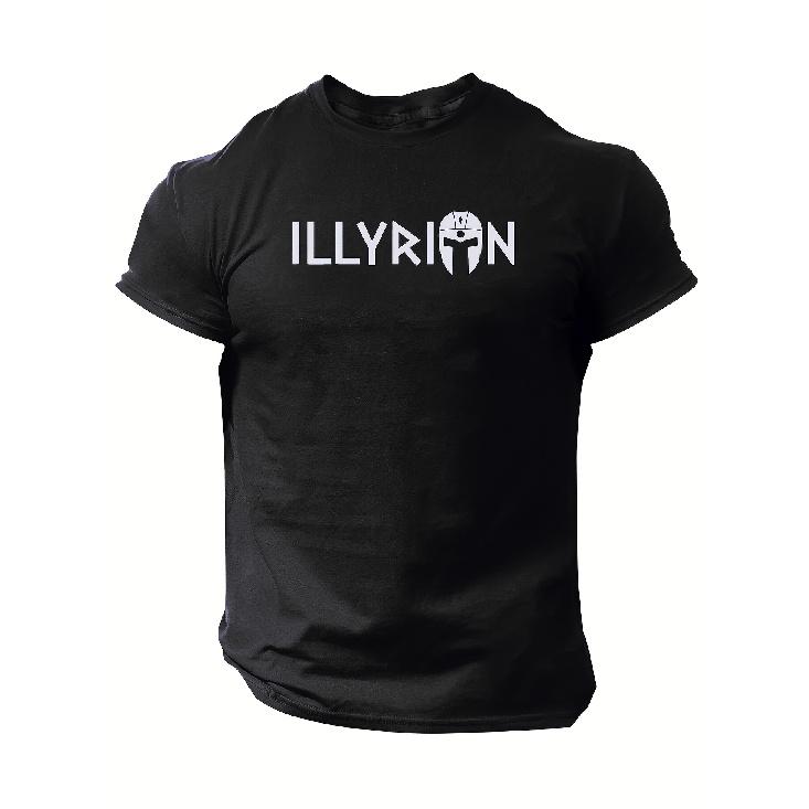 Men s Albania Illyrians Graphic T-Shirt - Breathable Moisture-Wicking Quick-Dry Shirt with Albanian Heritage Illyrian Warriors Print, Lightweight S чёрный