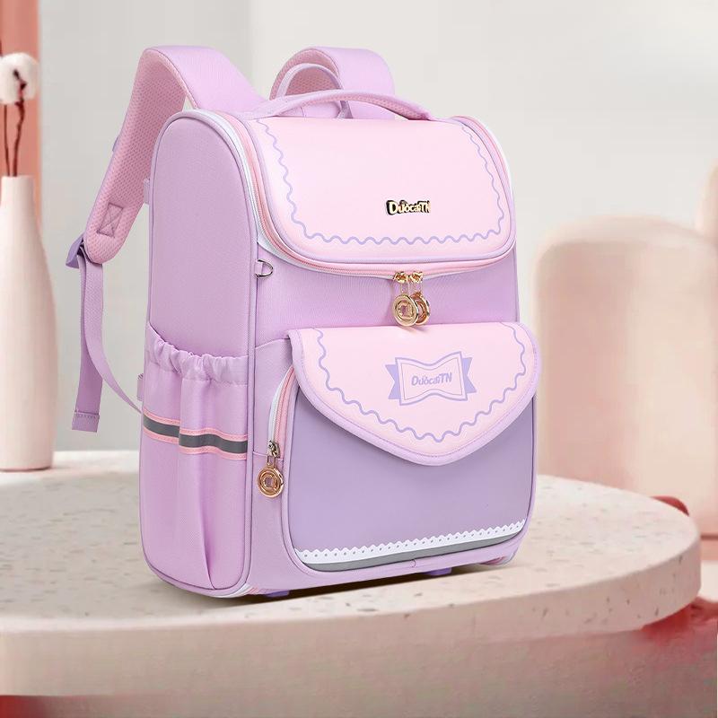 

Children s Gifts: Anti-drop Schoolbag for Girls, Primary School Students, British-style Light Backpack for Boys