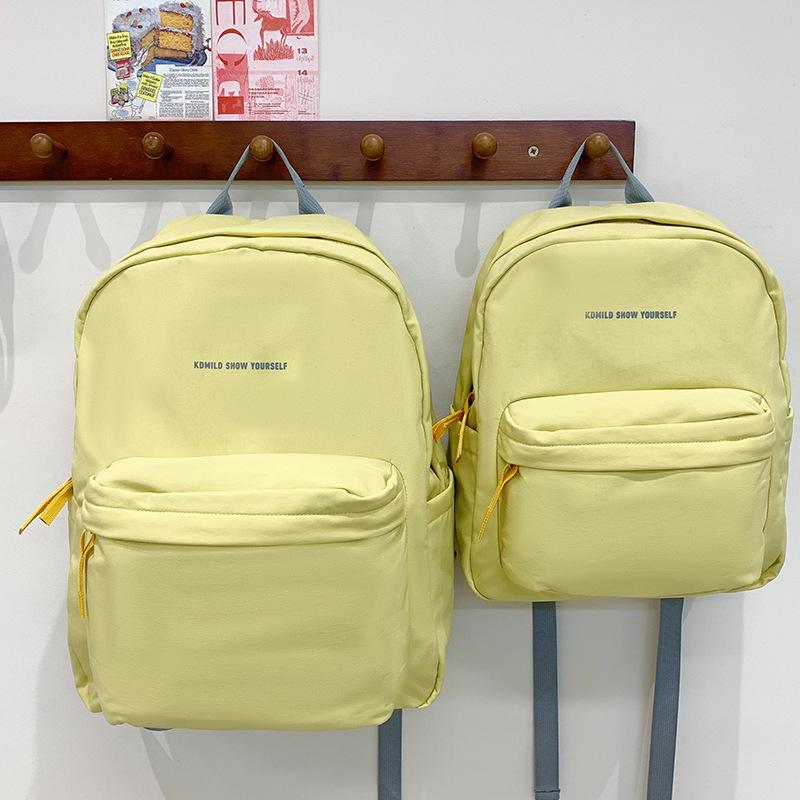 Schoolbag for Women Simple Travel Versatile Ins Commuting Backpack College Style Junior High School Students Lightweight Large Capacity Backpack