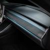 Dashboard Trim Strip for Tesla Model 3 Y Center Console Panel Sticker Cover Carbon Fiber ABS Modely Car Accessories 2017-