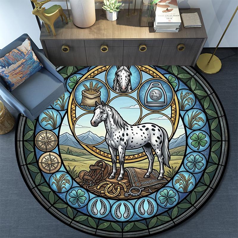 Aquatic Life Cycle Round Area Rug Under Office Chairs Bedroom Living Room Home Decor