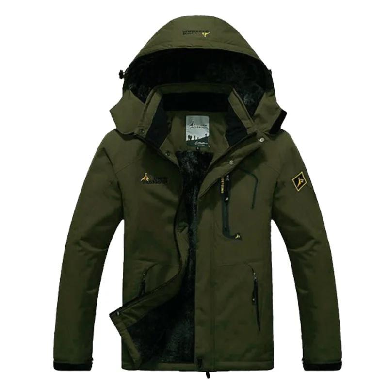 Thickened Fleece Windproof Outdoor Climbing Jacket for Couples Breathable Warm Cotton Coat Large Size Outdoor Clothing