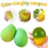 Měkká hračka Mango měnící barvu Ručně vyráběná Křupavé Mango Antistresový míček Fidget míček, ASMR Senzorická hračka pro úlevu od stresu