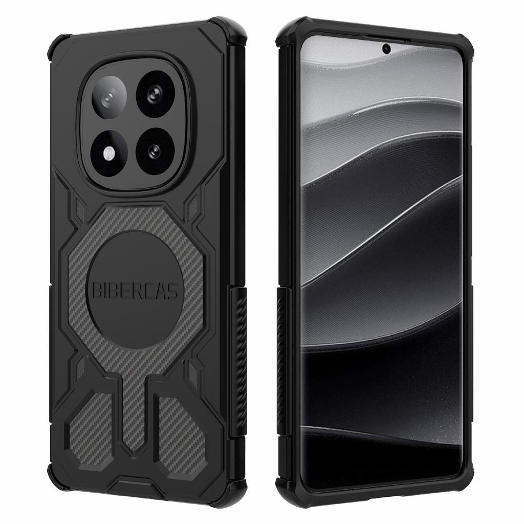 BIBERCAS J-16 Series For Xiaomi Redmi Note 14 Pro+ 5G Case Compatible with MagSafe Anti Drop TPU+PC Phone Cover