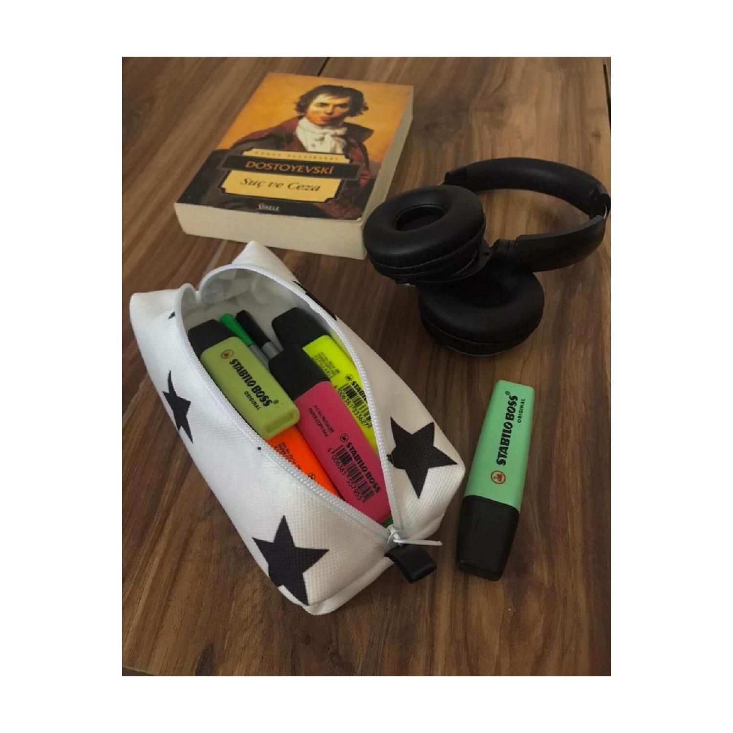 

Pen Holder Starry Large Pencil Case Pen Holder Makeup Bag Multi-purpose Organizer