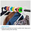6/12PCS Multicolor Round Hangers Closet Dividers DIY Clothing Size Dividers for Clothes Stores Closet Home Blank Dividers