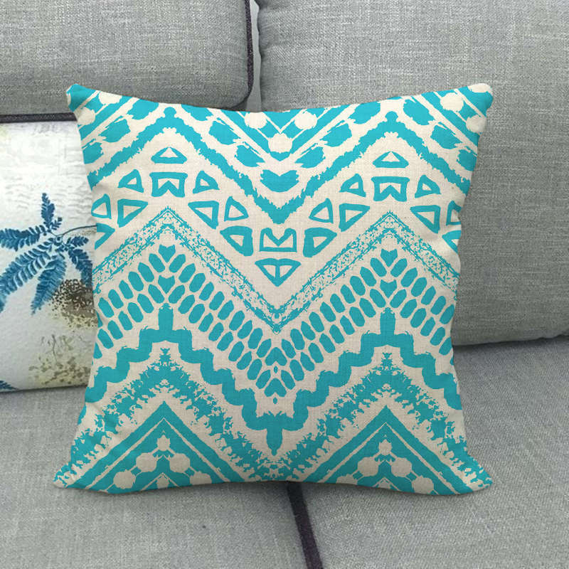 Simple Pattern Series Digital Printing Short Plush Pillow Covers Decorative For Car Sofa Office Cushion Cover Home Goods
