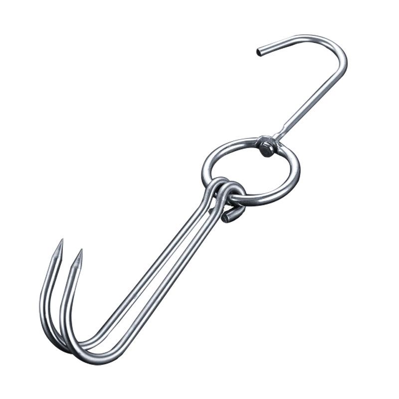 Stainless Steel Double Hook for Roast Duck, Goose, and Meat