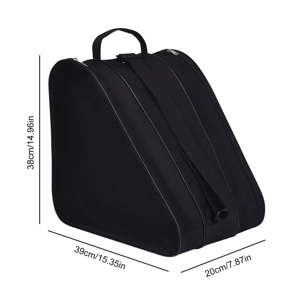 Ice Skate Bag Thickened Single Shoulder Backpack for Kids Roller Skate Storage Bag Double Shoulder Skate Boot Carry Case