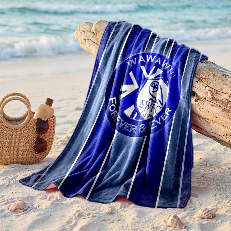 Asciugamano da Spiaggia Tema Sheffield Wednesday Morbido Asciugatura Rapida?Asciugamano Asciutto Per Vacanze Estive Al Mare Nuoto