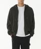 MUSINSA STANDARD Ribbed Knit Hooded Zip-Up [Khaki]
