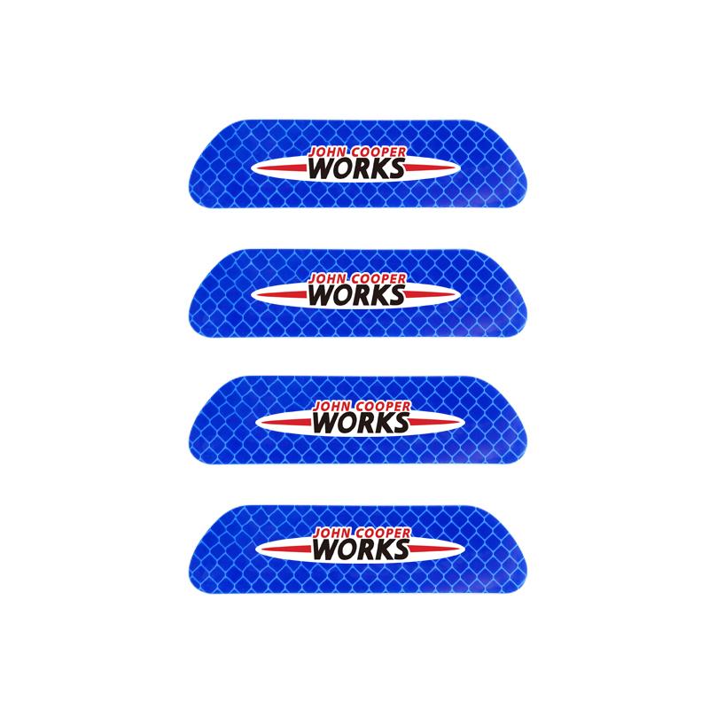 MINI Car Door Reflective Sticker Night Light Warning Decal For BMW MINI One Cooper JCW Countryman Clubman Cabrio Paceman Coupe