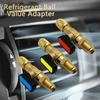 1Pcs 1/4" SAE Straight Refrigerant Ball Valve Adapter  for R134A R410A R22 R12 Charging Hoses