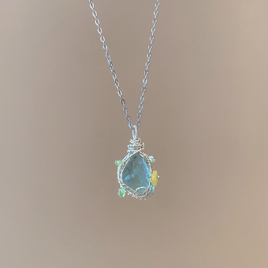 Goldbarren Bohnen Halskette - Edelstahl, Nischendesign, Schlichte Schlüsselbeinkette, Vielseitiger Modeschmuck