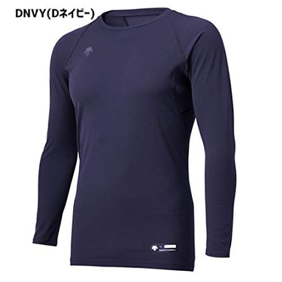 DESCENT Baseball Rundhals Langarm D XO Unterhemd, Marineblau, STD-771