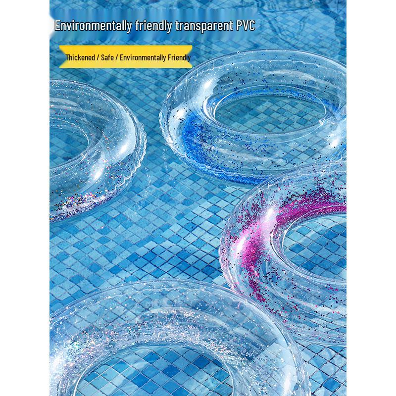 Unisex Transparent Glitter Armpit Swimming Ring