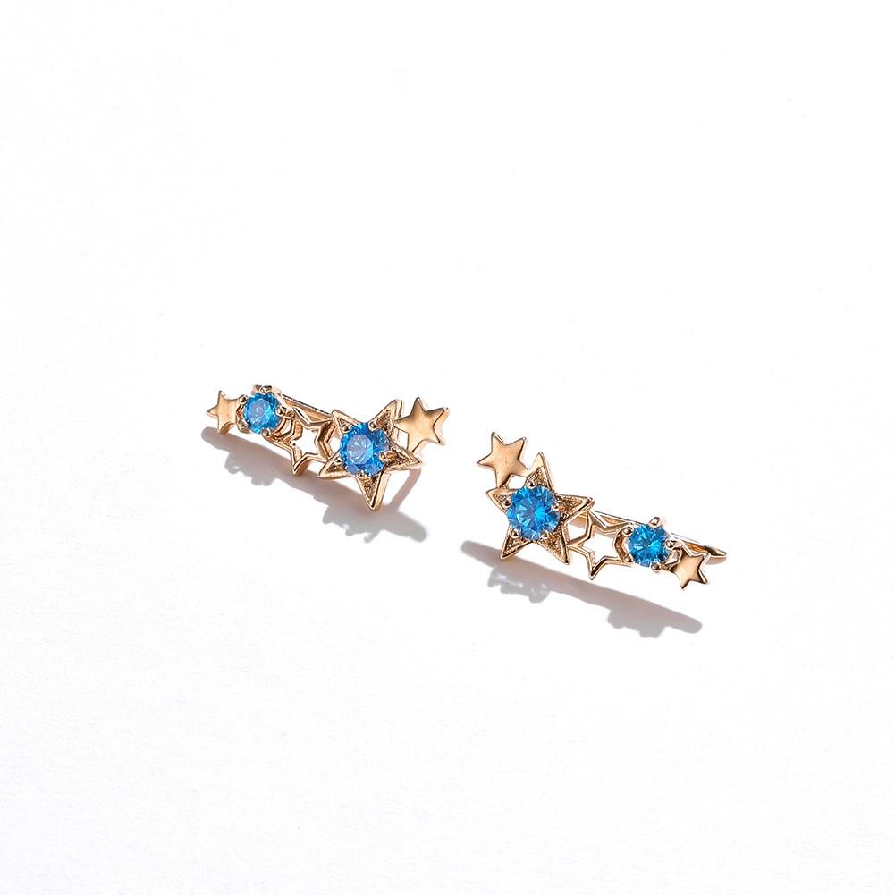 Small Fresh Campus Style Star Earrings Street Fashion Trend Earrings