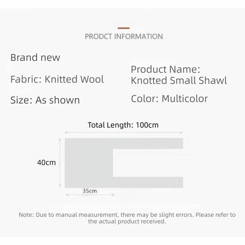 Thin Air Conditioning Scarf Lightweight Knit Cape Korean Style Fake Collar Neck Guard Women Girls
